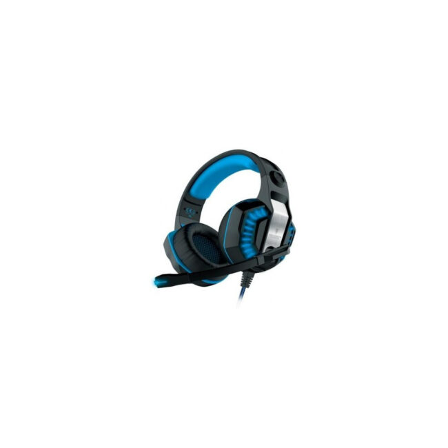 BERMI032650 CASQUE 50mm GAMING FREYR JACK 2X3.5 MM+ USB/LED BLACK/BLUE,compatible PC, tablet