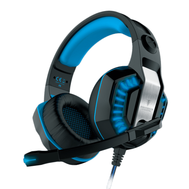 BERMI032651 0915177 CASQUE 50mm GAMING FREYR USB 7.1 AVEC VIBRATION+LED BLACK/BLUE