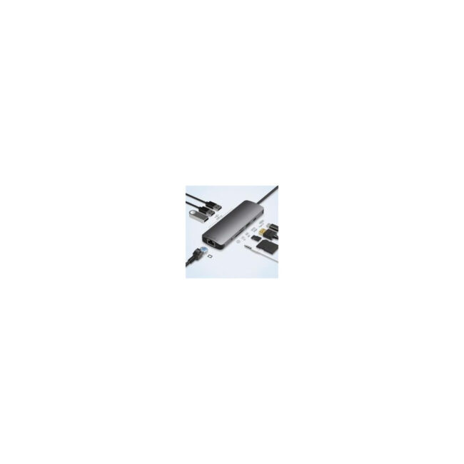 0301658 - ADAPTAEUR USB TYPE C VERS HDMI ,RJ45 ,SD,TF,AUDIO, PD ,USB-A/F 3.0.x 3