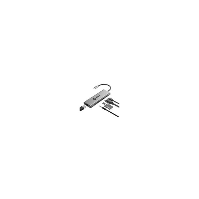0301681 - Adaptateur USB de Type C vers HDMI+3USB3.0+ lecteur de carte SD/TF + T