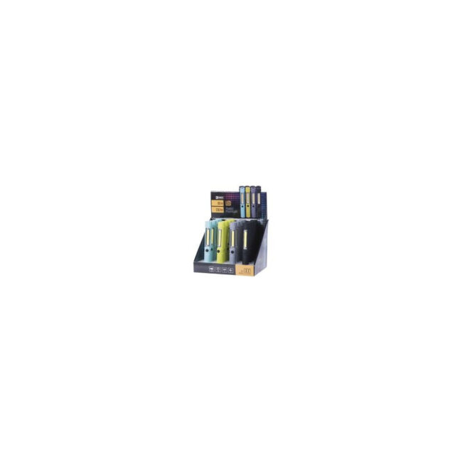 Pack x16 Torche LED FLASHL.COB+1×LED 3×AAA