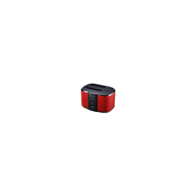 6001009 Docking pour 2xHDD 2.5/3.5p Sata USB3 Rouge