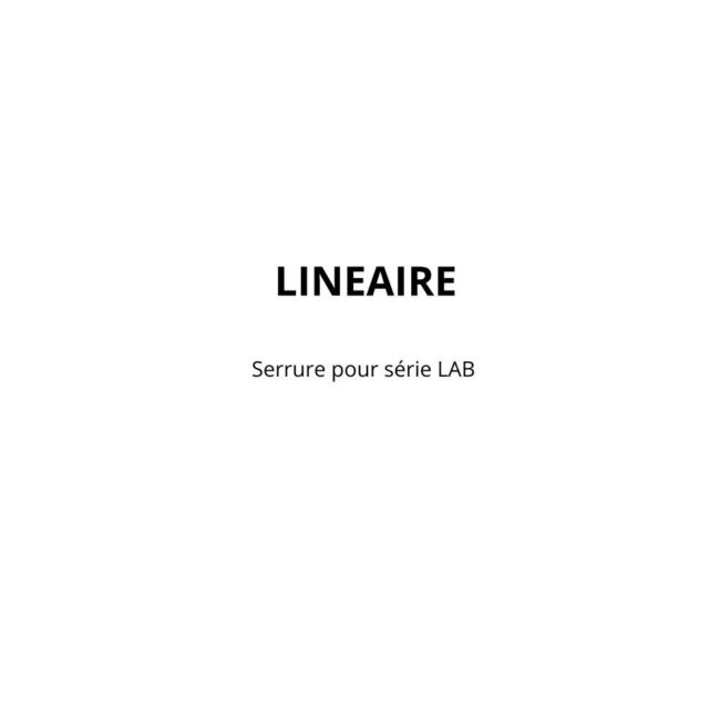 Serrure pour série LAB