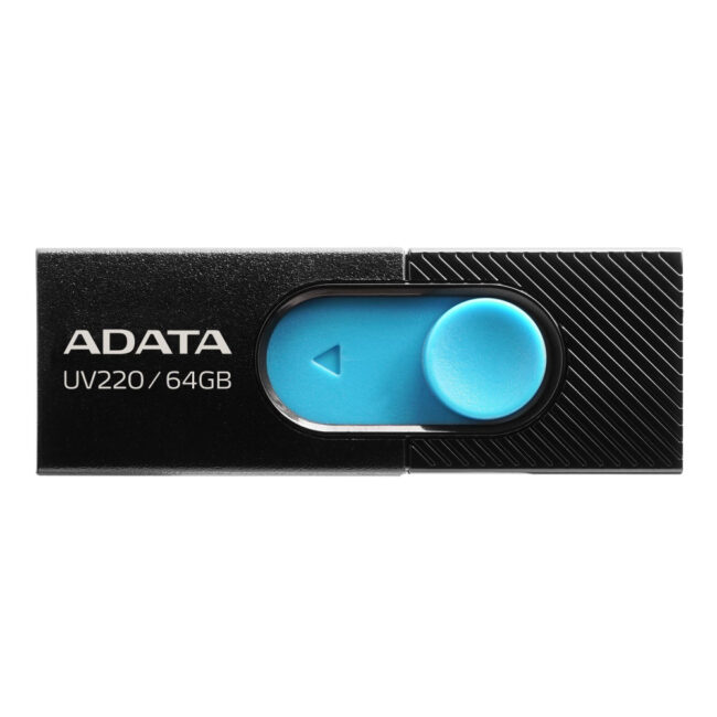 ADATA Clé USBUV220 64GB USB2.0 Noir et Bleu