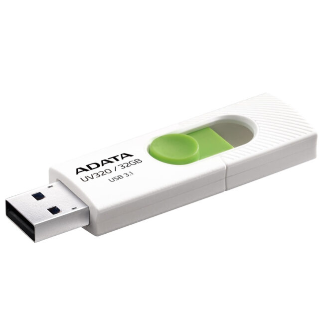 ADATA Clé USBUV320 32GB USB3.0 Blanc et Vert