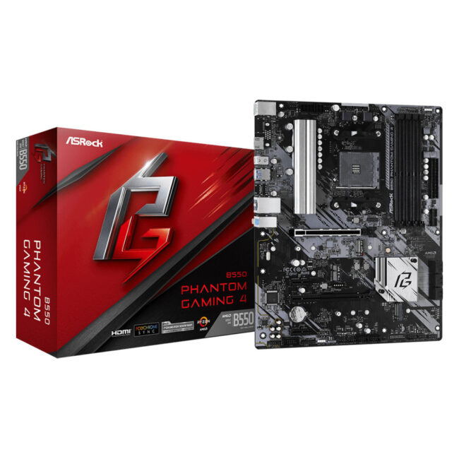 ASROCK B550 PHANTOM GAMING 4 - AMD AM4 - ATX - 4xDDR4 - 2xPCIEX16 -M.2
