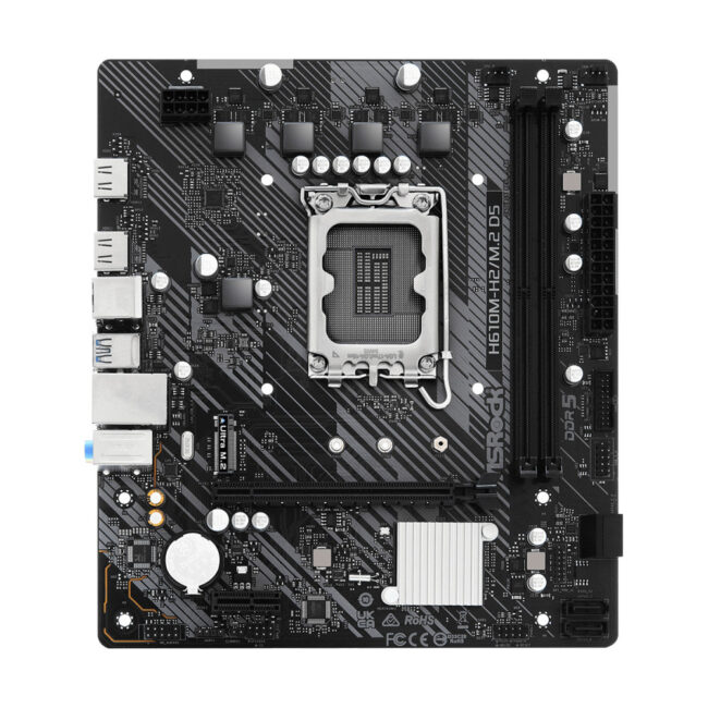 Asrock H610M-H2/M.2 D5 - Carte mère MATX - Intel LGA 1700 - H610 - 2x DDR5 - 2x HDMI