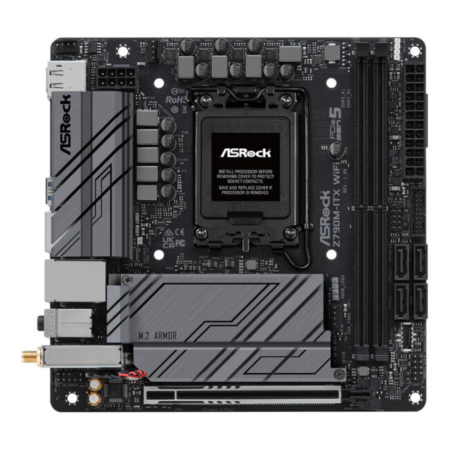 ASROCK Z790M-ITX WIFI - MINI-ITX - LGA 1700 - 2x DDR5 - HDMI - DP - 2x M.2 WIFI6