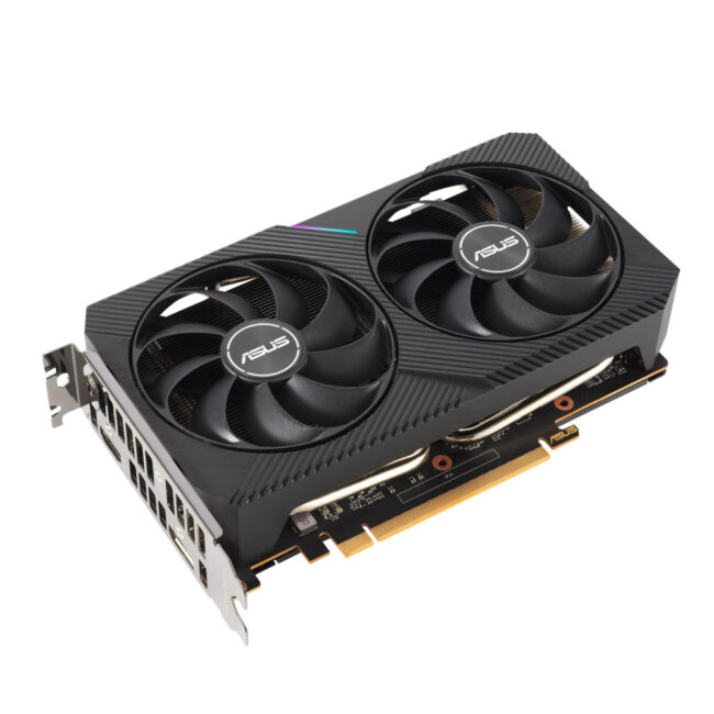 ASUS DUAL-RX6500XT-O4G - 4Go GDDR6 - 2610MHz - 4Go GDDR6 - HDMI - DP