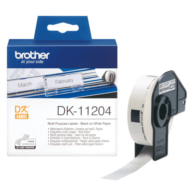 BROTHER DK11204 17X54mm 400 Etiquettes