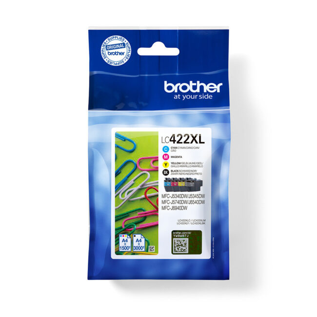 Brother Multipack LC-422XLVAL BK+3 Couleurs