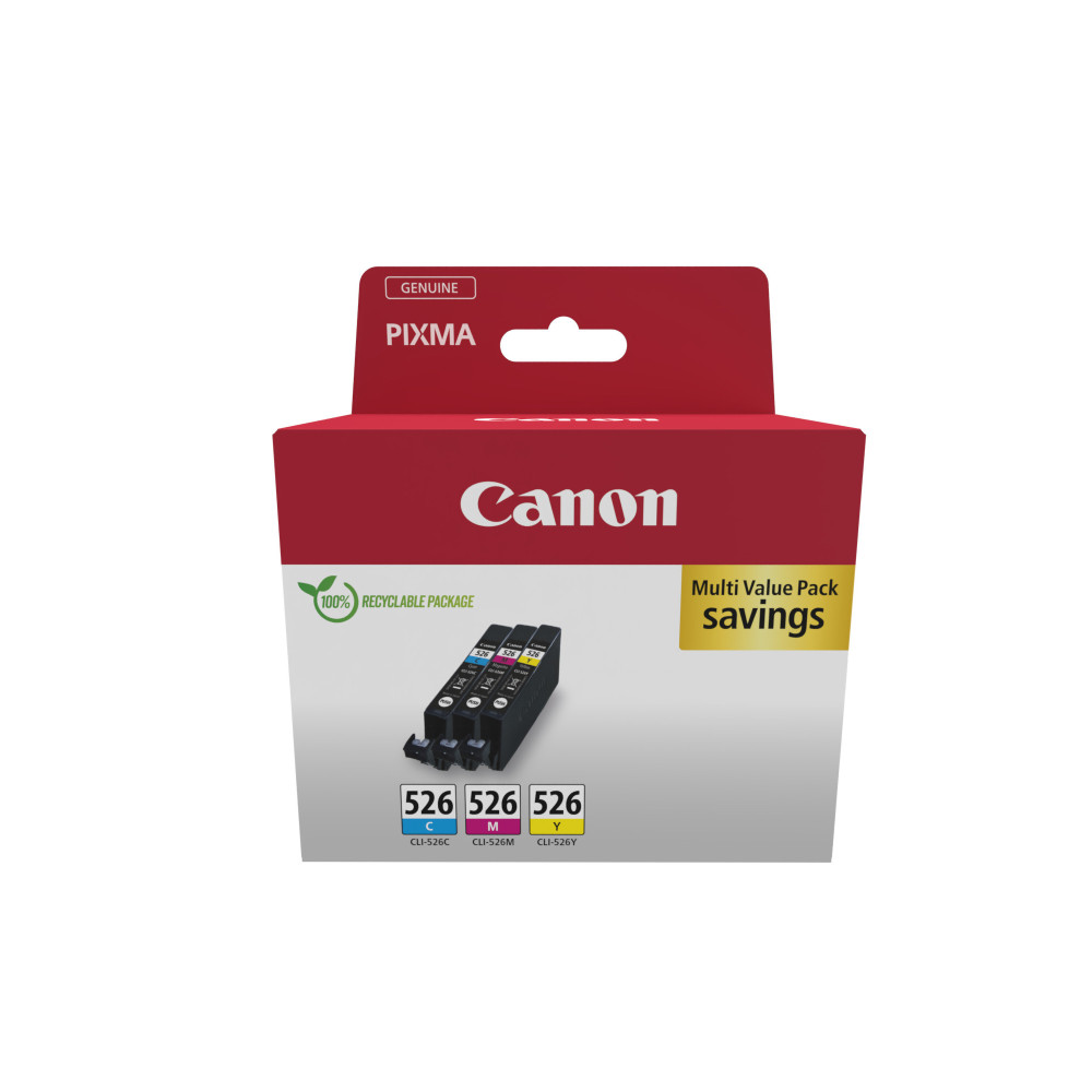 Pack Encre CLI-526 3 Couleurs Cyan Magenta Yellow