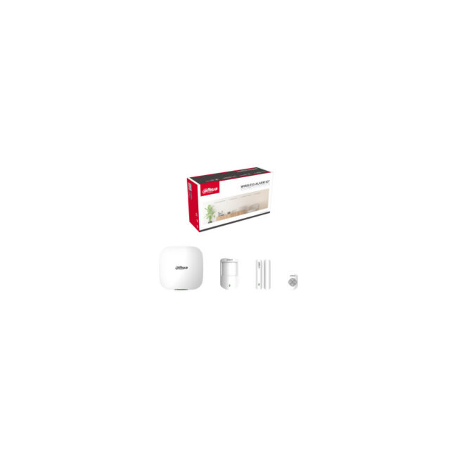 DAH KIT ALARME Filaire/WiFi/4G Hub/PIR/Detecteur Porte/Sans Fil Telecommande App