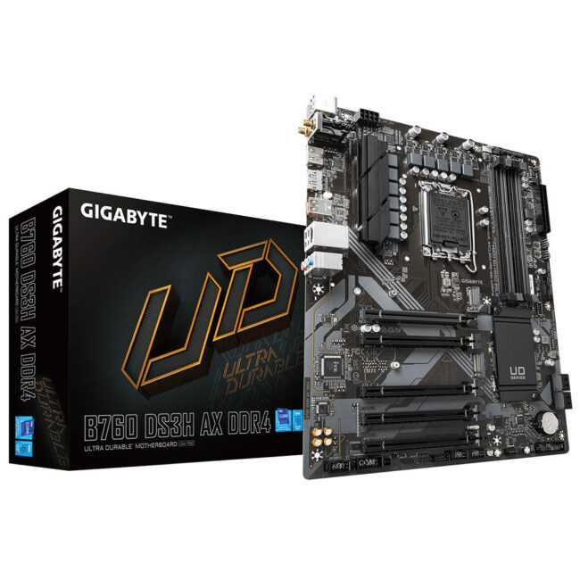 GIGABYTE B760 DS3H AX DDR4 - Carte mère ATX - Intel LGA 1700 - 4x DDR4 - HDMI - DisplayPort - Wifi 6E