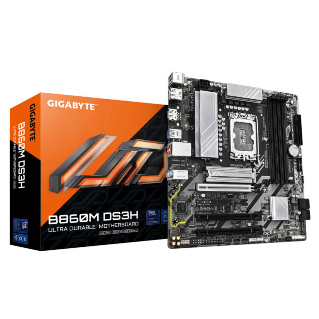 GIGABYTE B860M DS3H - Carte mère MATX - Intel LGA 1851 - B860 - 4x DDR5 - HDMI - 2x DisplayPort