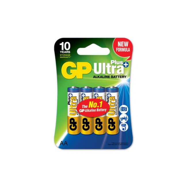 Blister 4 piles Ultra Plus Alcalines AA (LR06)