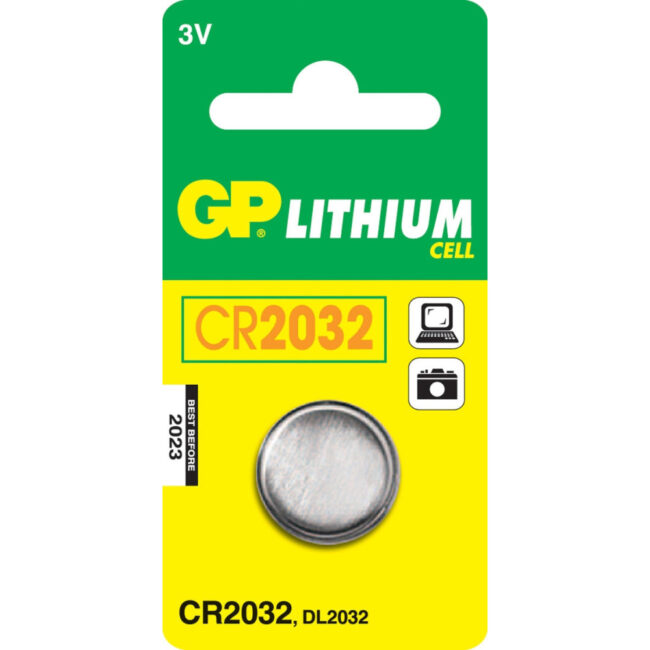 Boite (x10) blister 1 pile bouton CR2032