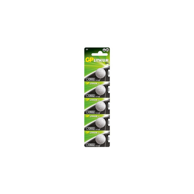 Carte 5 piles bouton CR2032 détachables