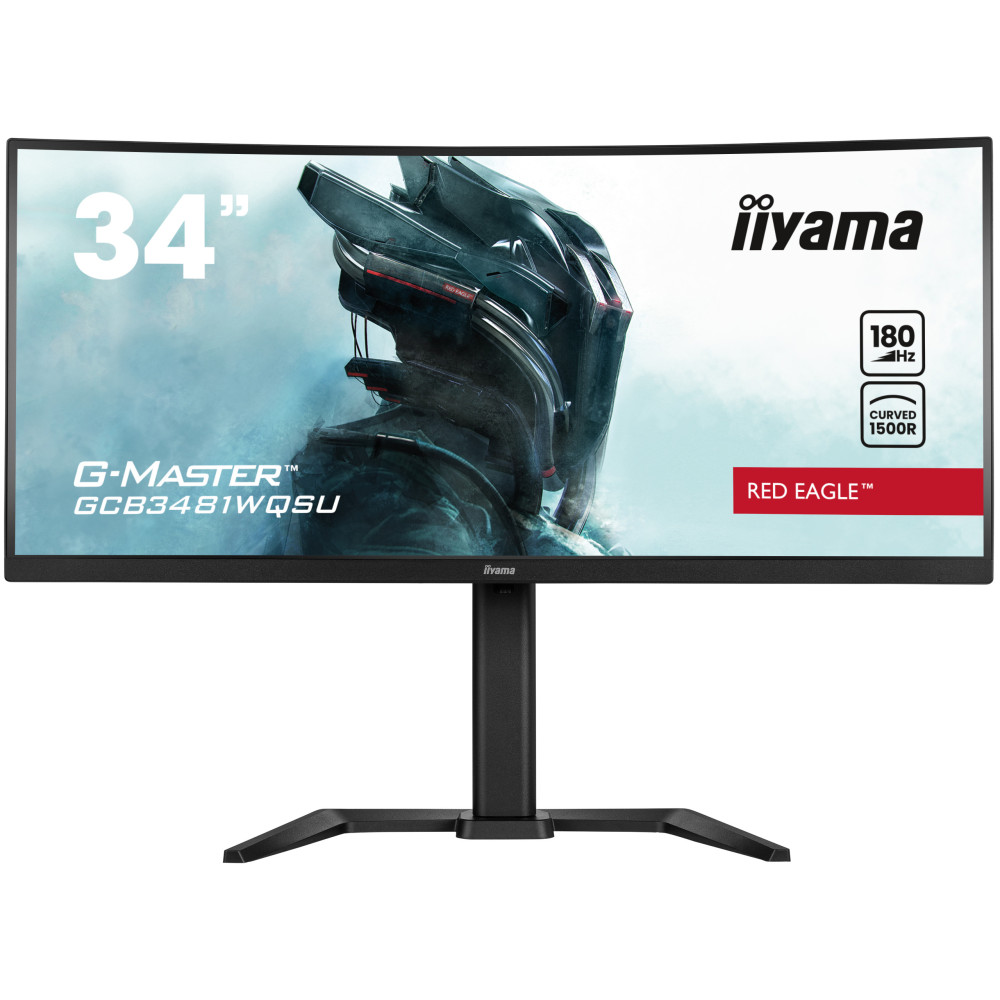 IIYAMA GCB3481WQSU-B1 (Red Eagle) - 34p VA 3400x1440 Incurvé 0.3ms 500cd/m² 2HDMi-2DP 4xUSB 2x2W Noir