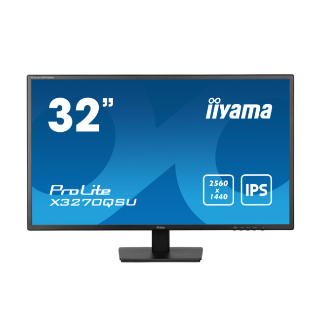 IIYAMA X3270QSU-B1 - 31.5p IPS 2560x1440 3ms 250cdmÂ² 2HDMI-DP 3xUSB 2x2W Noir