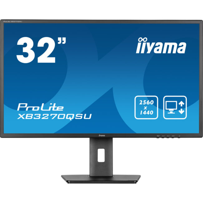 IIYAMA XB3270QSU-B1 - 31.5p IPS 2560x1440 3ms 250cdmÂ² 2xHDMI/DP/USB HUB 2x2W Noir