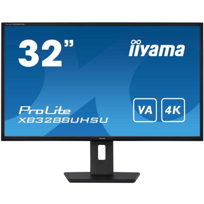 IIYAMA XB3288UHSU-B5 - 31.5p VA 4K 3ms 300cd/mÂ² 2HDMI-DP 2USB 2x3W Règlable Noir