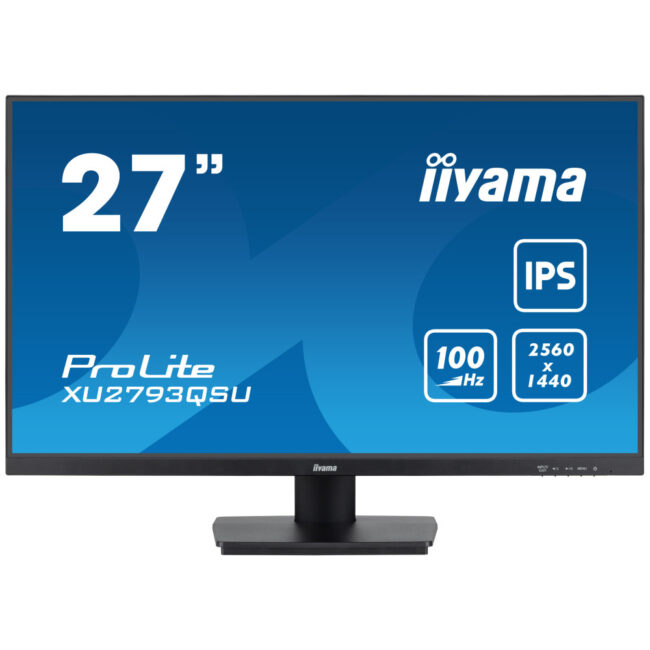 IIYAMA XU2793QSU-B7 - 27p IPS 2560x1440 1ms 300cd/mÂ² HDMI/DP 2xUSB 2x2W Noir