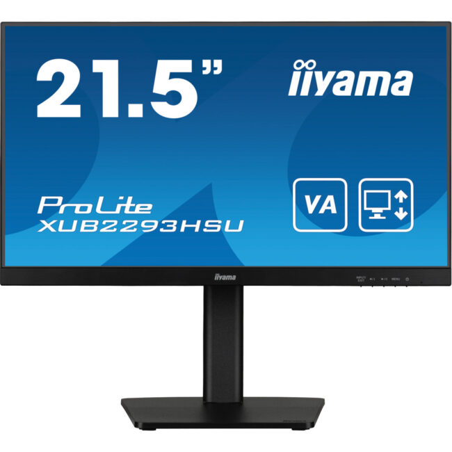 IIYAMA XUB2293HSU-B7 - 21.5p IPS FHD 1ms 300cd/mÂ² HDMI/DP 2xUSB 2x2W Règlable Noir