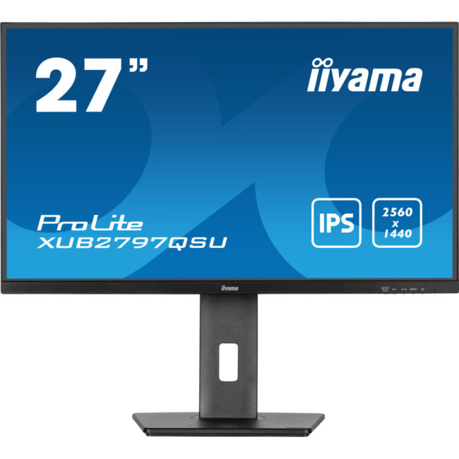 IIYAMA XUB2797QSU-B2 - 27p iPS 2560x1440 1ms 300cd/m? HDMI-DP 2x2W 2xUSB Reglable Noir