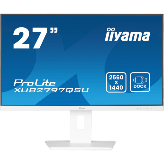 IIYAMA XUB2797QSU-W2 - 27p iPS 2560x1440 1ms 300cd/m? HDMI-DP 2x2W 2xUSB Reglable Blanc