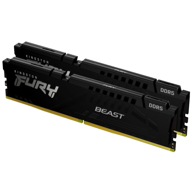 KINGSTON FURY BEAST DDR5-6000 - 2x8Go (16Go) - AVEC DISSIPATEUR - NOIR