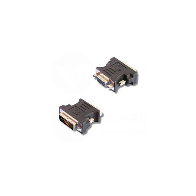 Adaptateur DVI-I 24+5M-HDB15F (VGA)