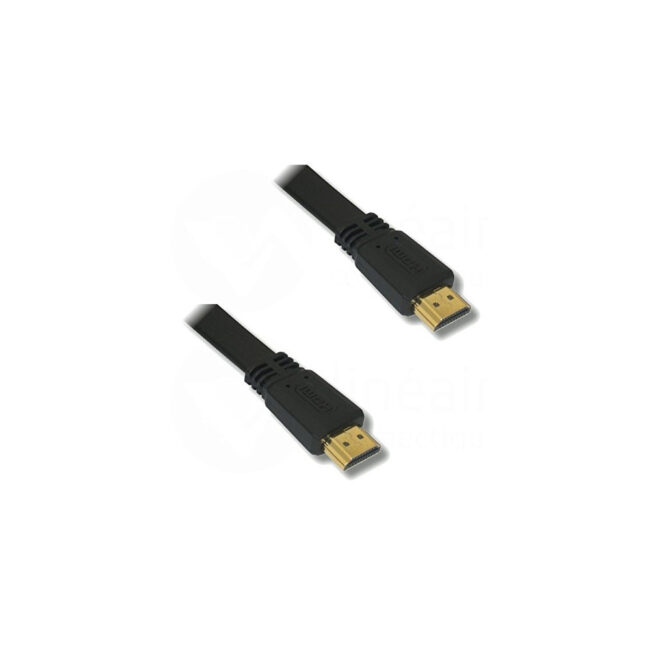 Cordon Plat HDMI 2.0 Ethernet 1,50m A-A M-M