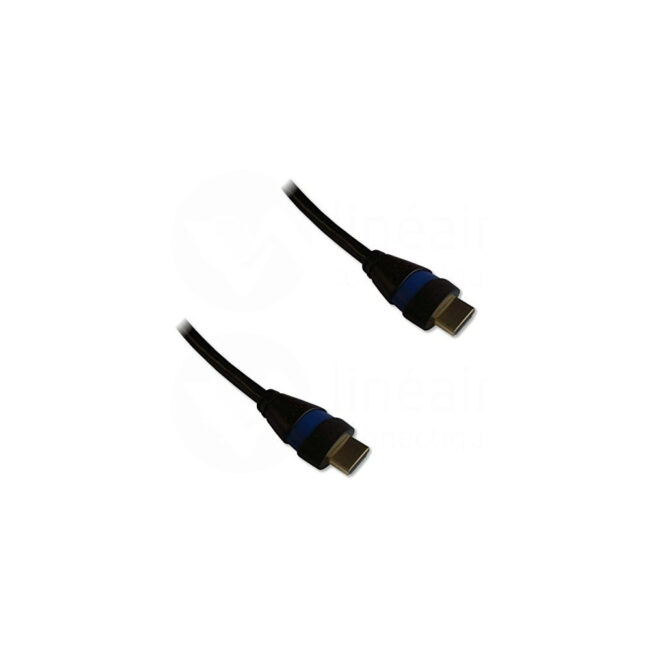 NONVI020918 Cordon HDMI 2.0 Ethernet 3m A-A M-M Noir/Bleu
