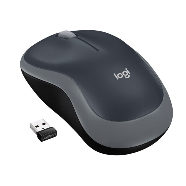 M185 Swift-Grey Wireless Mouse for Notebooks Boîte