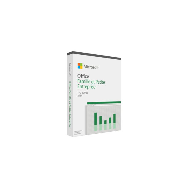Microsoft Office Famille Petite Entreprise 2024 - Boite - 1 PC/MAC - Français - Officiel