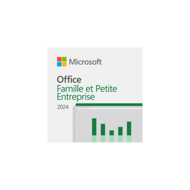 Microsoft Office Famille Petite Entreprise 2024 - Dématérialisé (mail) - 1 PC/MAC - Français - Officiel