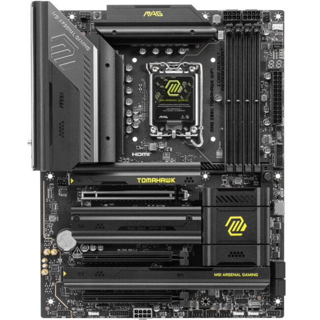 MSI MAG Z890 TOMAHAWK WIFI - Carte mère ATX - Intel LGA 1851 - 4x DDR5 - 3x PCIe X16 - Thunderbolt 4 - 5G LAN - Wifi 7