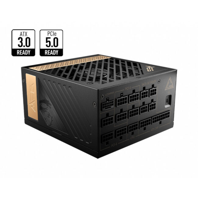MSI MEG AI1300P PCIE5 - ATX 3.0 - 1300W - 80+ PLATINUM - SUPPORT PCIE 5.0