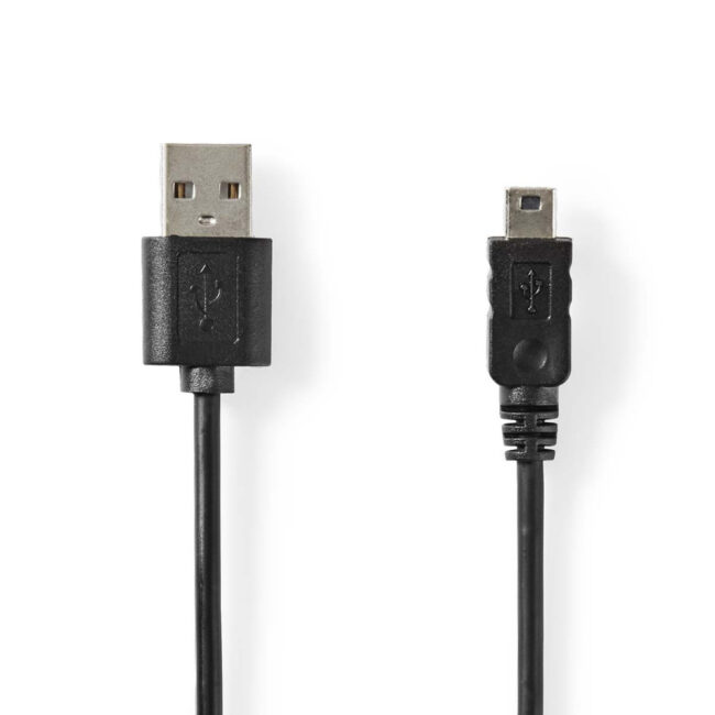 NED00046872 Nedis CCGL60301BK20 câble USB USB 2.0 2 m USB A Surface connect 5-pin Noir