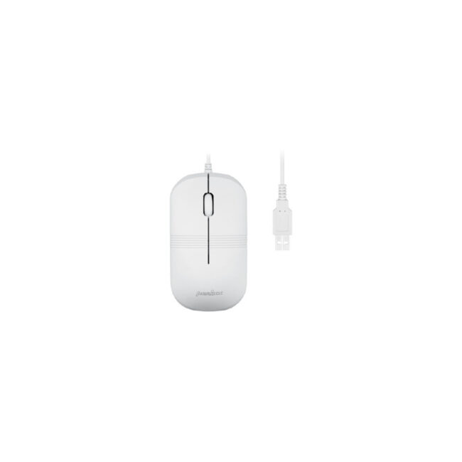 PERSO039048 PERIMICE-503 W Souris Optique Filaire Waterproof Resistante À  l'eau, Lavable, Certifiée IP 67, Blanche