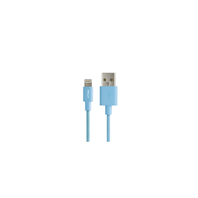 PNYCB040147 PNY CABLE USB / LIGHTNING 1.20M - BLEU - PLASTIQUE