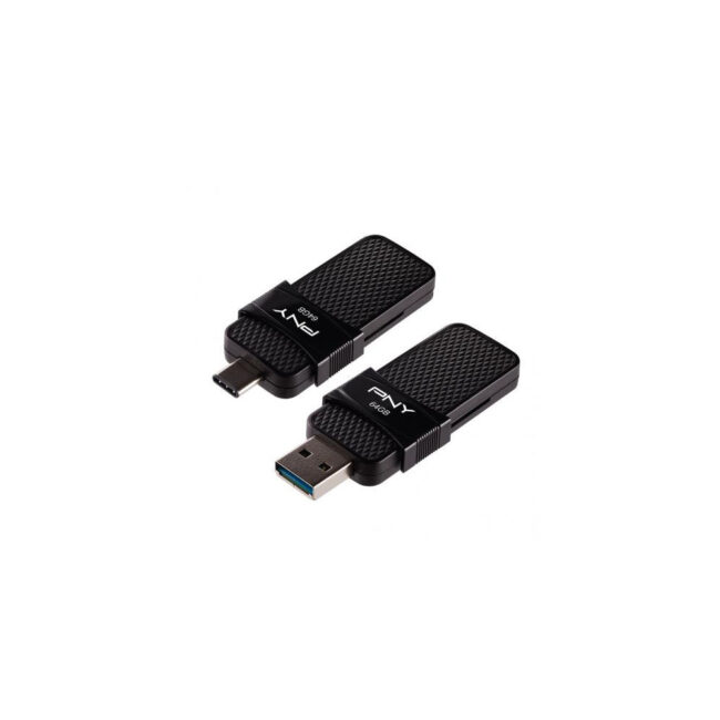 PNY DUO LINK USB 3.1 TYPE-C OTG - CLE USB 3.1 / USB-C - 128Go - NOIR