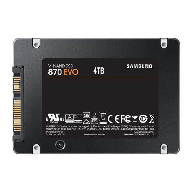 SAMSUNG 870 EVO MZ-77E4T0B/EU 4 To 2,5 pouces S-ATA-6.0Gbps