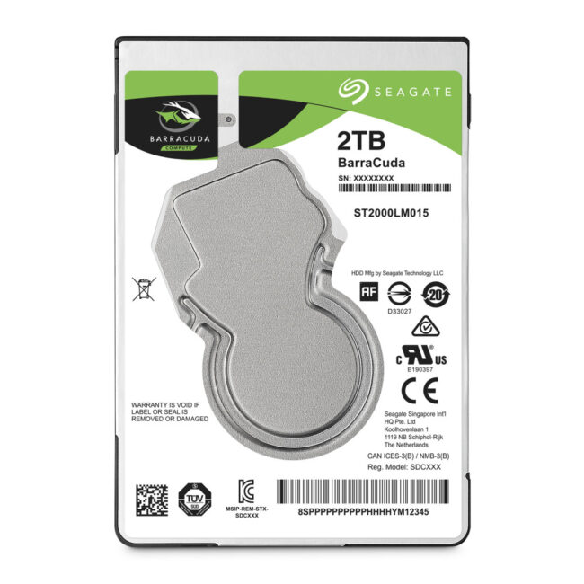 2.5p 7mm Barracuda Mobile 2TB 5400rpm 128Mb Sata 6Gb/s - Garantie 2 ans