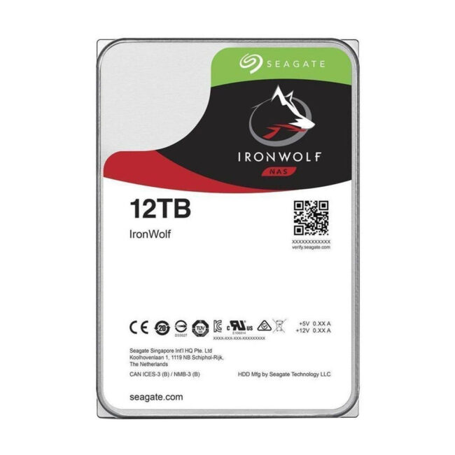 3.5 - 26.1mm - IronWolf 12To - 7200T/min - 256Mo cache - Sata 6Gb/s -