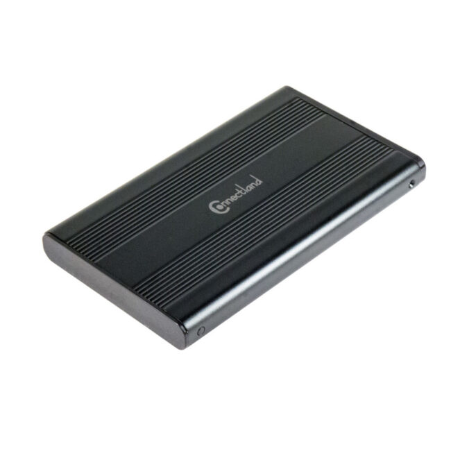BE-USB3-2519-BK Boîtier de disques de stockage Noir, Argent 2.5"