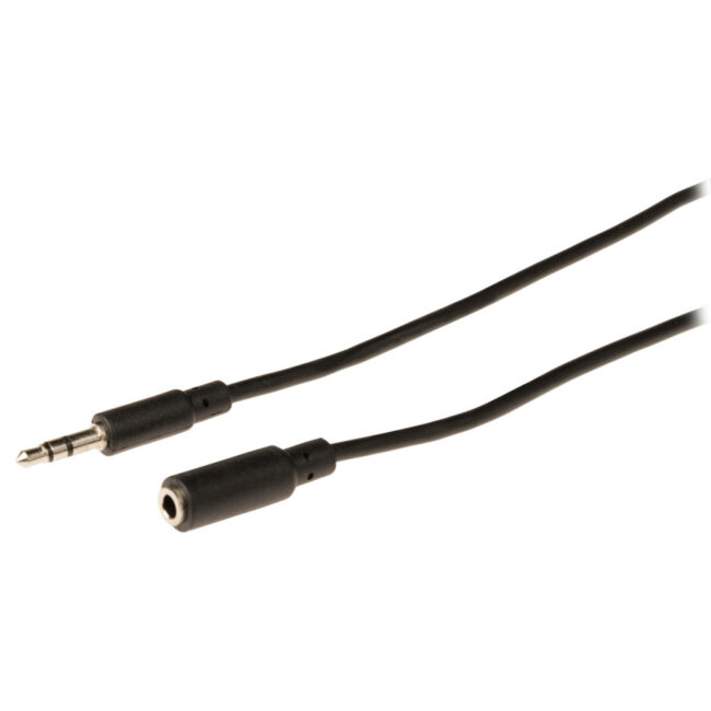 Cordon audio Jack stéreo 3.5mm M/F 5m