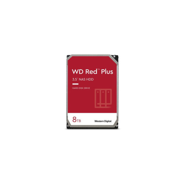 Western Digital Red Plus disque dur 8 To 5640 tr/min 256 Mo 3.5" Série ATA III