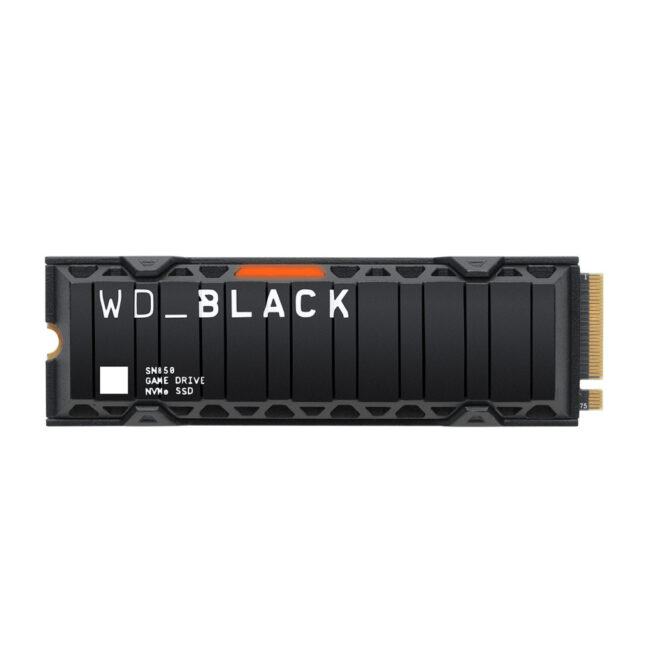 WD BLACK SN850 NVMe 4.0x4 HEATSINK 1TB SSD.